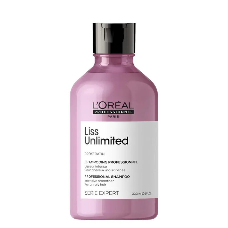 Vedd meg most L‘Oréal Professionnel Paris Serie Expert Liss Unlimited Shampoo kisimító sampon hajra a rakoncátlan hajra