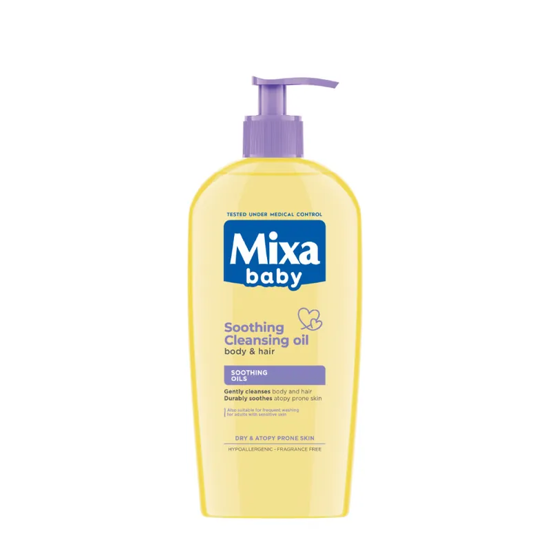 Mixa Baby nyugtató tisztító olaj hajra és bőrre Atopiance Soothing Cleansing Oil For Hair And Skin Expressz szállítás