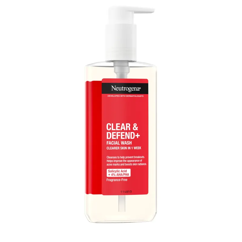 Kedvezmény Neutrogena arclemosó gél - Clear & Defend Face Wash Gel
