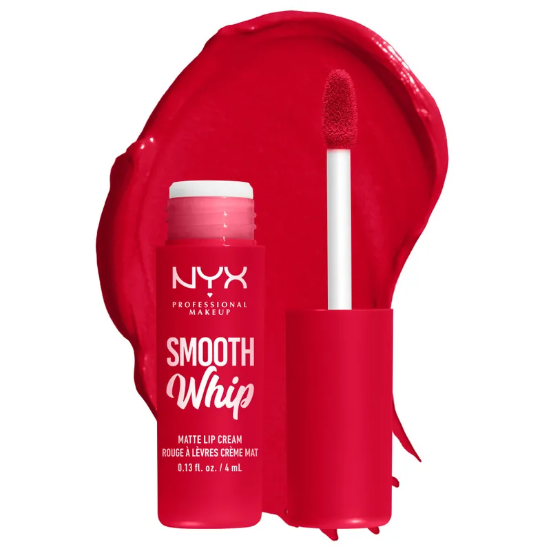 Prémium NYX Professional Makeup Smooth Whip Matte Folyékony Rúzs - Cherry Cream (WMLC013)