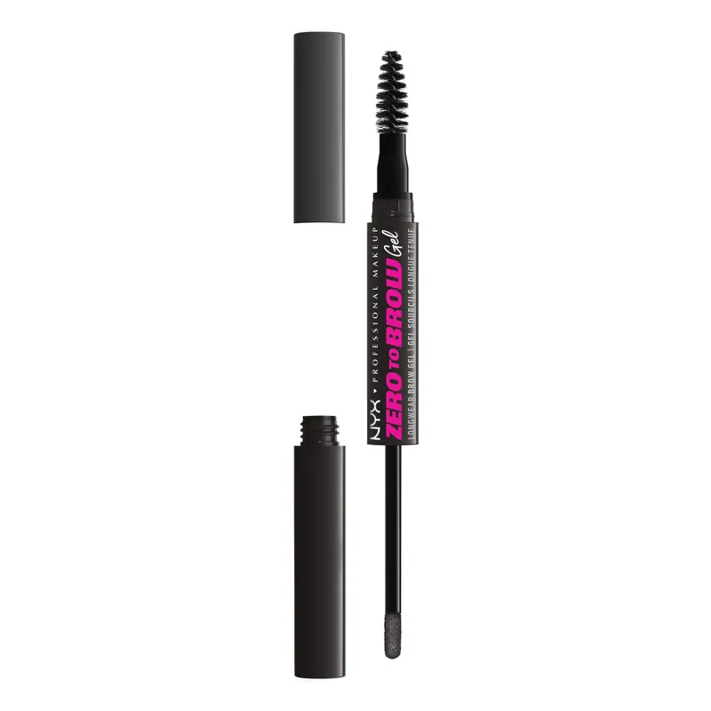 NYX Professional Makeup Zero to Brow Longwear Brow Gel - Black (ZTBG08) - szemöldök gél Korlátozott ajánlat