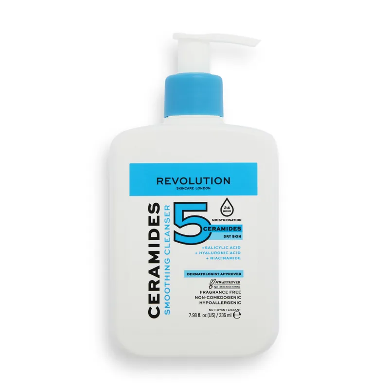 Gyors szállítás Revolution Skincare Ceramides Smoothing Cleanser nyugtató arclemosó