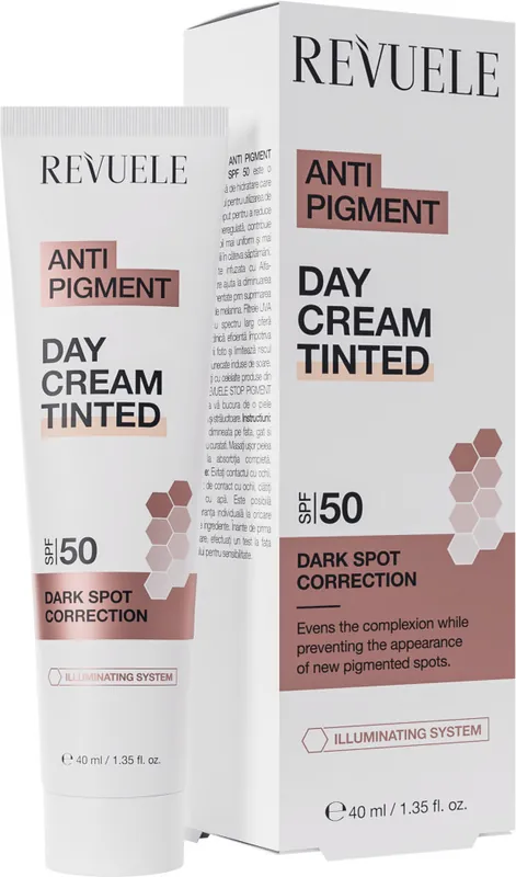 Revuele -színezett nappali krém- Anti Pigment Tinted Day Cream SPF50 Akciós ár