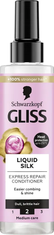 Prémium Schwarzkopf Gliss javító kondicionáló - Liquid Silk Express Repair Conditioner