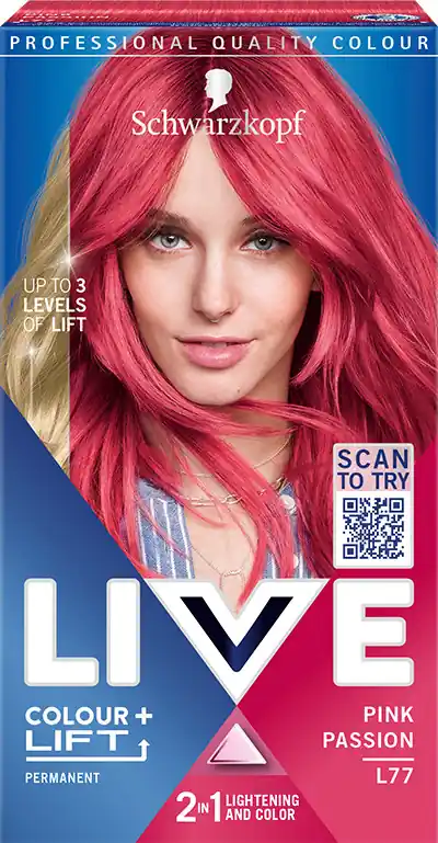 Schwarzkopf hajfesték - Live Color + Lift - L77 Pink Passion Árcsökkenés