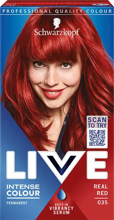 Kiárusítás Schwarzkopf hajfesték - Live Intense Colour - 035 Real Red