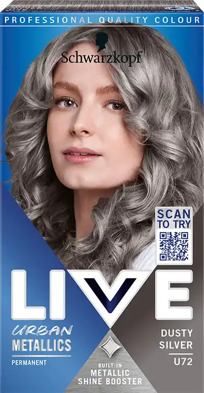 Schwarzkopf hajfesték - Live Intense Colour - U72 Dusty Silver Kiárusítás