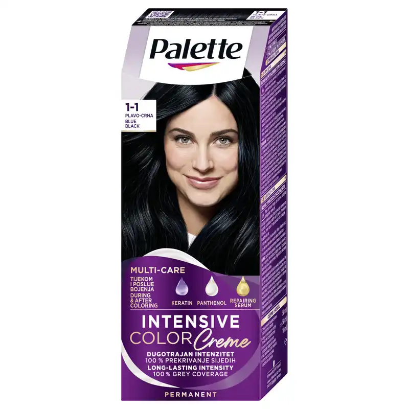 Schwarzkopf Palette hajfesték - Intensive Color Creme - 1-1 Blue Black Különleges ajánlat