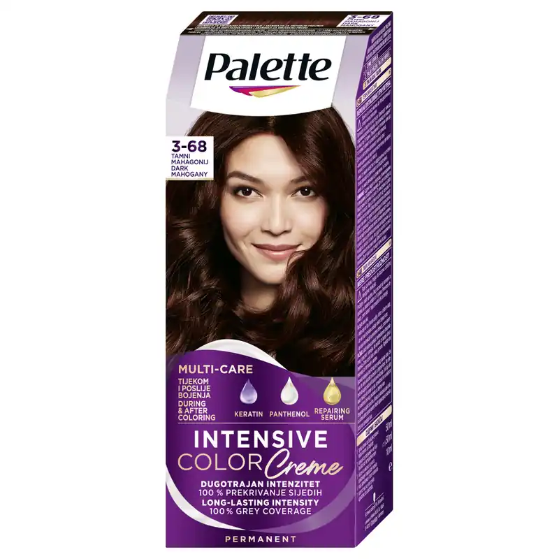 Schwarzkopf Palette hajfesték - Intensive Color Creme - 3-68 Dark Mahogany Biztonságos vásárlás