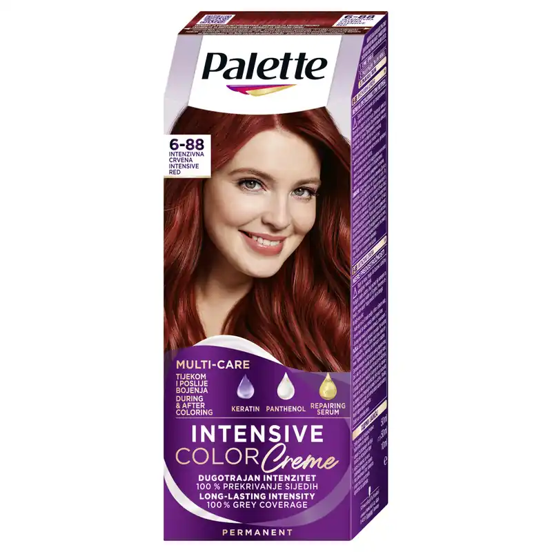 Biztonságos vásárlás Schwarzkopf Palette hajfesték - Intensive Color Creme - 6-88 Intesive Red