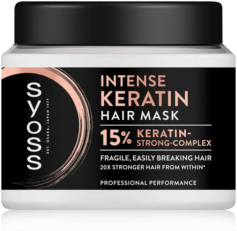 Gyors szállítás Syoss hajmaszk - Intense Keratin Hair Mask (400ml)