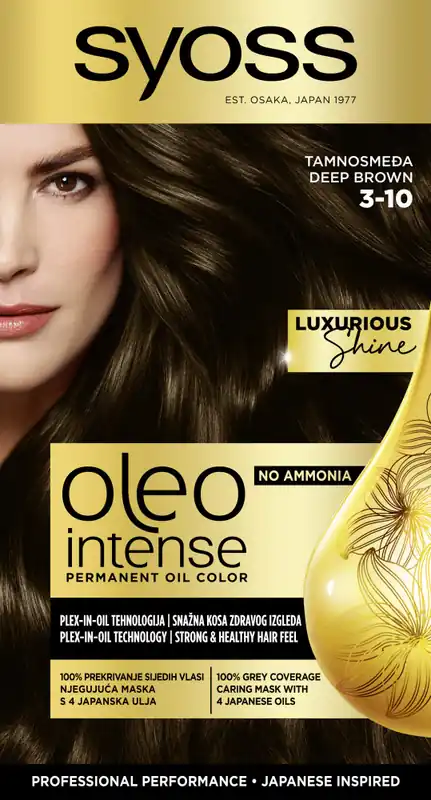 Szezonális akció Syoss-tartós olajfesték- Oleo Intense Permanent Oil Color - 3-10 Deep Brown