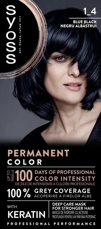 Ne maradj le Syoss- állandó színezés -kék fekete-Permanent Coloration - 1_4 Blue Black