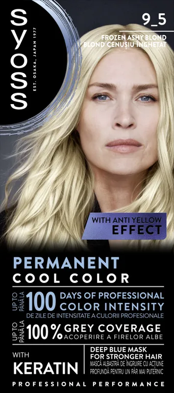 Alacsony ár Syoss - állandó színezés - Permanent Coloration - 9_5 Frozen Pearl Blond
