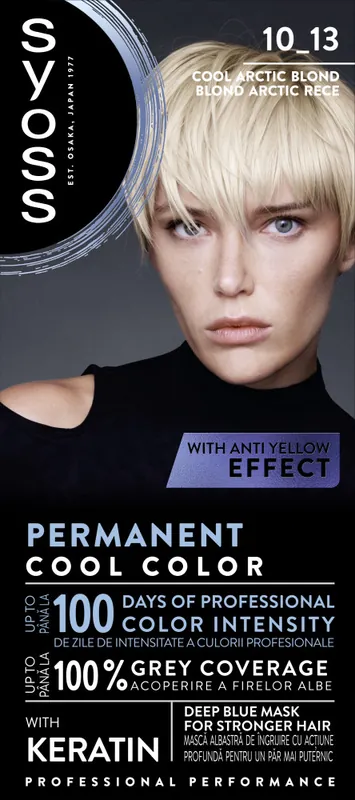 Syoss - állandó színezés - Permanent Coloration - 10_13 Artic Blond Biztonságos fizetés