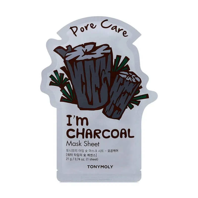 Korlátozott ajánlat TONYMOLY I Am Charcoal Mask Sheet fátyolmaszk szénnel
