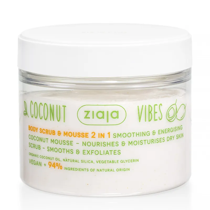 Ziaja - testradír és mousse- Coconut & Orange Vibes Body Scrub & Mousse Biztonságos vásárlás