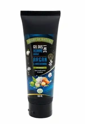 Homme Brave 3 az 1-ben tusfürdő argánnal, makadámiával és mézzel 100 ml, nagykereskedelmi, Verre de Nature Szuper akció
