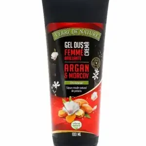 Femme Brillante krémes tusfürdő argán, sárgarépa és méh mézzel 100 ml, nagykereskedés, Verre de Nature Újdonság
