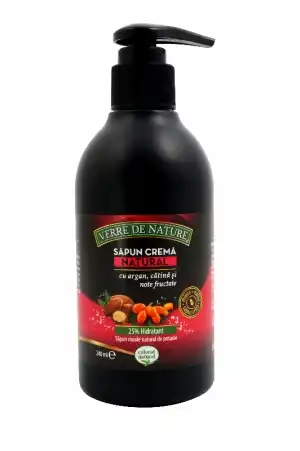 Krémszappan homoktövis és gyümölcsös jegyekkel 240ml, nagykereskedés, Verre de Nature Legjobb ár
