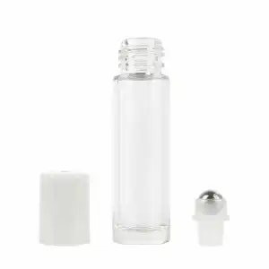 Átlátszó illóolaj roll-on flakon, 5 ml, fém golyóval,... Vásárlói kedvenc