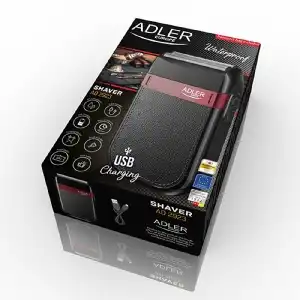 Árcsökkenés Adler AD2923 borotva USB töltõvel - Fekete‘, Fekete