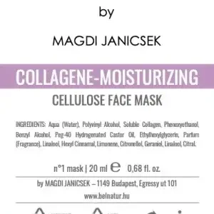 Collagene-Moisturizing Celluloz Face Mask by Janicsek Magdi Vedd meg most