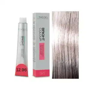 Bright Color hajfesték keratinnal, argánolajjal és ammóniával, sz. 12.26, Violaszürke szőke 100ml, nagyker, Tassel Kedvezményes ár