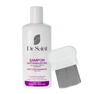 Parazitaellenes sampon Dr. Soleil, 2 év+, 200 ml, fésűvel,... Expressz szállítás