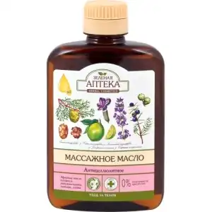 Cellulit elleni hatású masszázsolaj, 200 ml, ZELENAYA... Árengedmény