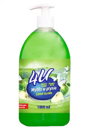 Szuper akció Folyékony szappan 4U APPLE GREEN 1L, nagykereskedelmi...