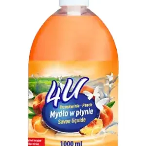 Folyékony szappan 4U PEACH RANGE 1L, nagykereskedelmi áru,... Biztonságos fizetés