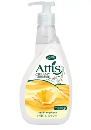 Akció Folyékony szappan ATTIS MILK & Honey WHITE 0,4L, vásároljon...