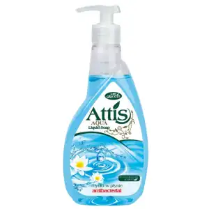 Folyékony szappan ATTIS ANTIBACTERIAL BLUE 0,4L, nagyker Népszerű