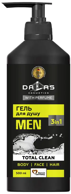 DALAS Men‘s shampoo-shower gel 3in1 Total clean 500 g / 483... Nézd meg most