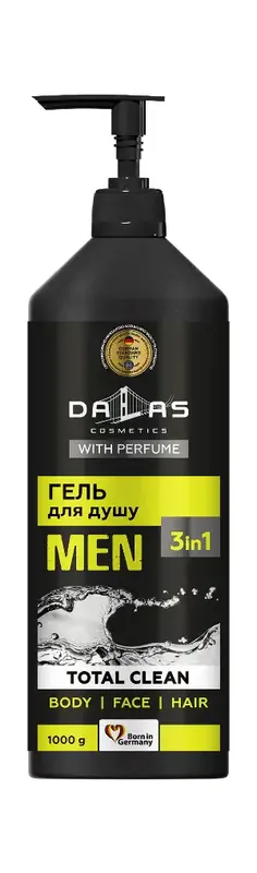 Exkluzív ajánlat DALAS Men‘s shampoo-shower gel 3in1 Total clean 1000 g /...