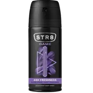 STR8 Game testápoló spray dezodor, 150 ml, nagykereskedelem Biztonságos fizetés