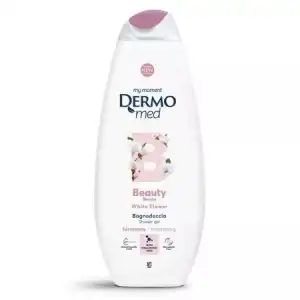 Fehér virágos tusfürdő Beauty, 750 ml, Dermomed,... Akció