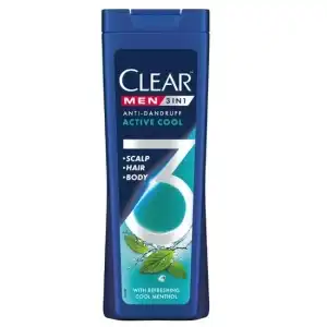 Clear Men 3in1 Active Cool sampon, 360 ml,... Alacsony ár