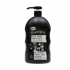 Férfi tusfürdő faszénnel, Naturaphy, Black Edition, 1000ml,... Szezonális akció