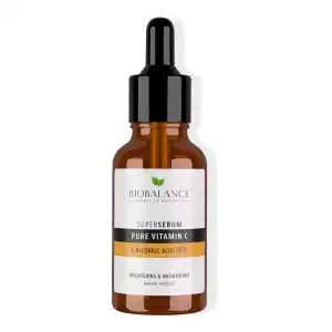 Super Serum Pure C vitamin (L-aszkorbinsav 10%), ránctalanító, fényességért, Bio Balance, 30 ml, nagyker Expressz szállítás