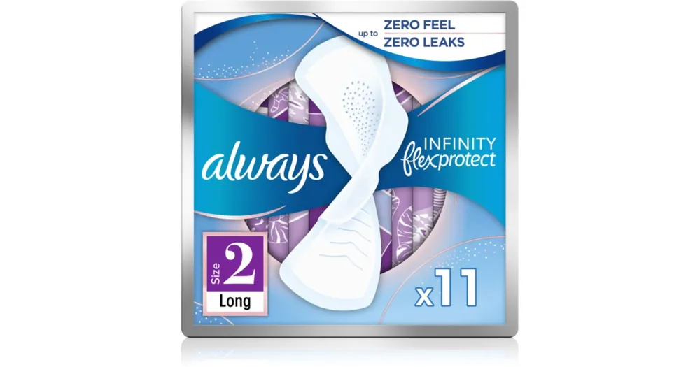 AlwaysInfinity Long Size 2 egészségügyi betétek Biztonságos vásárlás