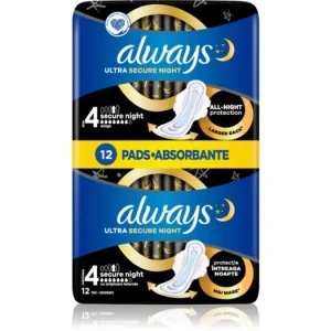 AlwaysUltra Secure Night egészségügyi betétek Kiárusítás