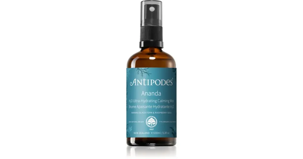 Ajánlat AntipodesAnanda H₂O Ultra-Hydrating Calming Mist antioxidáló tonik spray -ben