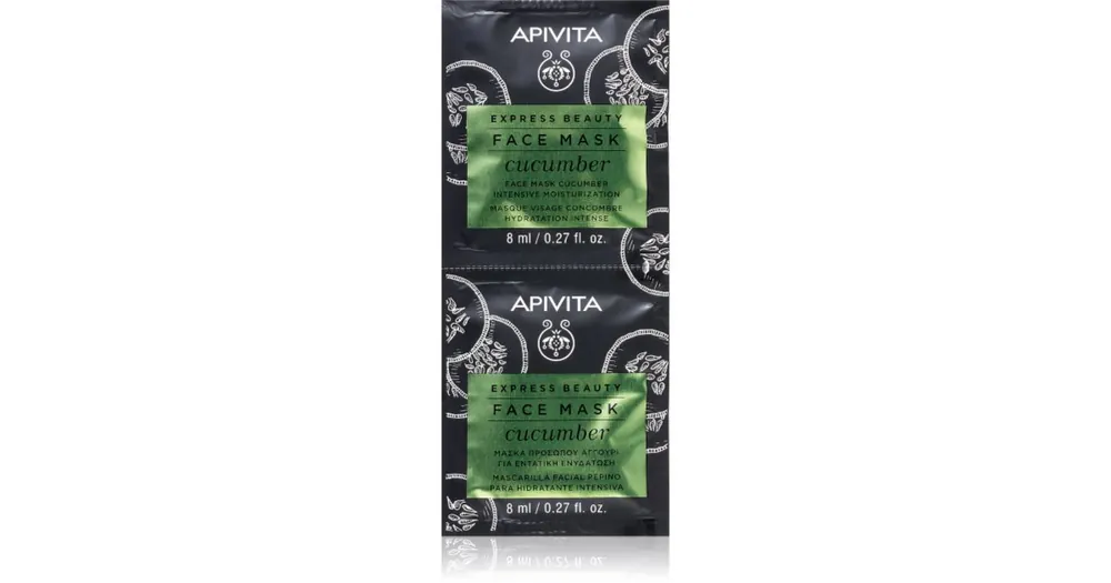 ApivitaExpress Beauty Moisturizing Face Mask Cucumber intenzíven hidratáló maszk Kihagyhatatlan ajánlat