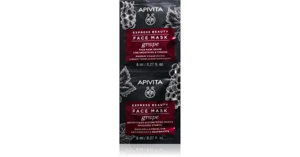 Alacsony ár ApivitaExpress Beauty Grape feszesítő arcmaszk