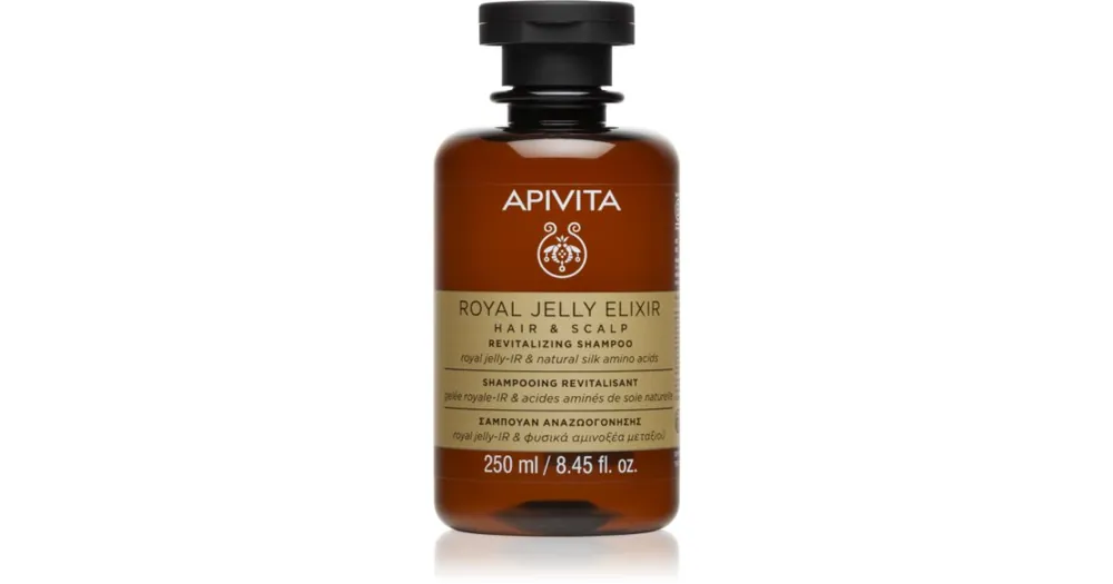 ApivitaRoyal Jelly Elixir Revitalizing Shampoo revitalizáló sampon az öregedő haj tünetei ellen Gyors kiszállítás