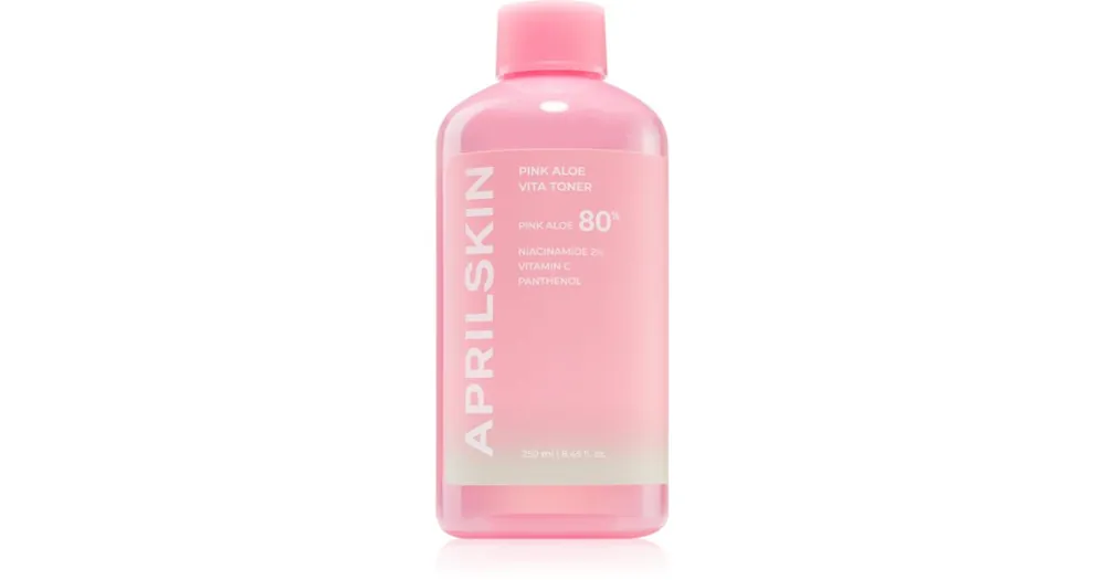 Vedd meg online APRILSKINPink Aloe Vita Toner hidratáló tonik a bőrgát erősítésére