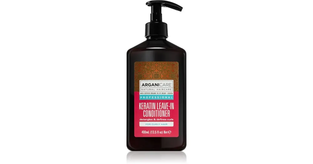 ArganicareKeratin Leave-In Conditioner öblítés nélküli kondicionáló göndör hajra Ne maradj le