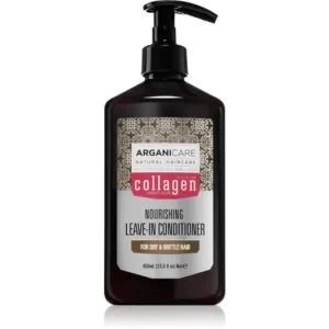ArganicareCollagen Nourishing Leave-In Conditioner öblítés nélküli kondicionáló a törékeny hajra Outlet